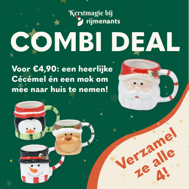 Verzamel onze kerstmokken in Massenhoven!