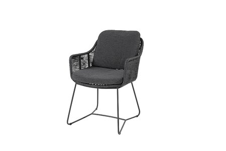 belmond din chair anthracite w/2 cush