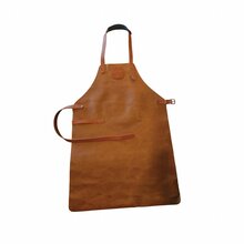 leather apron brown