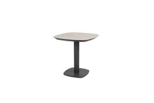 manolo dining table ceramic print anthracite 75x75x75 cm